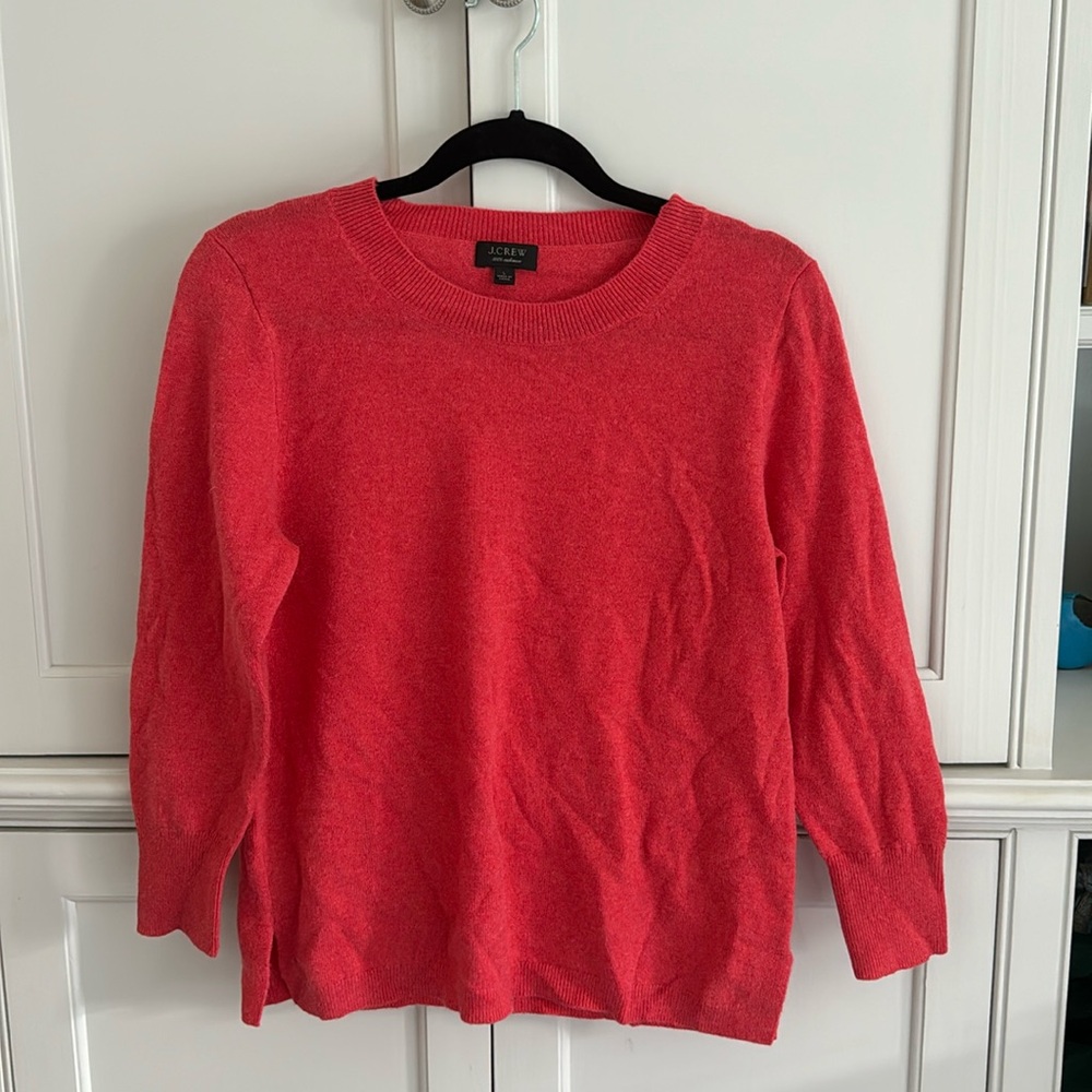 J Crew 100% cashmere crewneck sweater